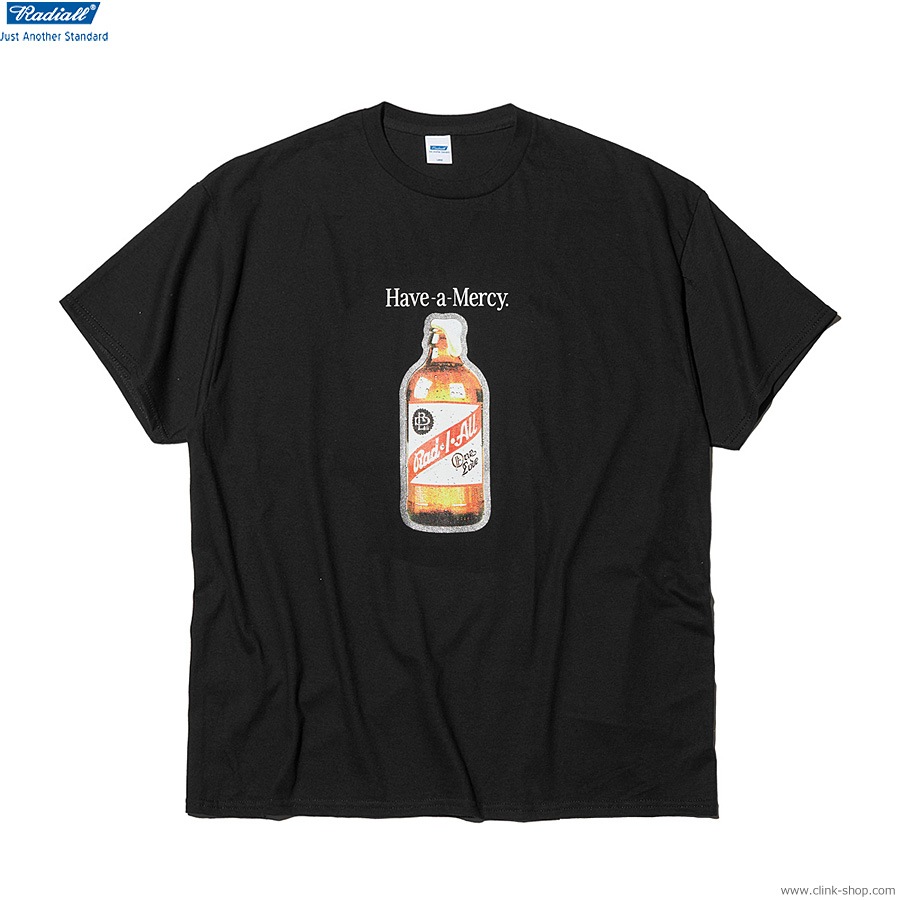 RADIALL BEACH BUM - CREW NECK T-SHIRT S/S (BLACK) [RAD-23SS-TEE007]