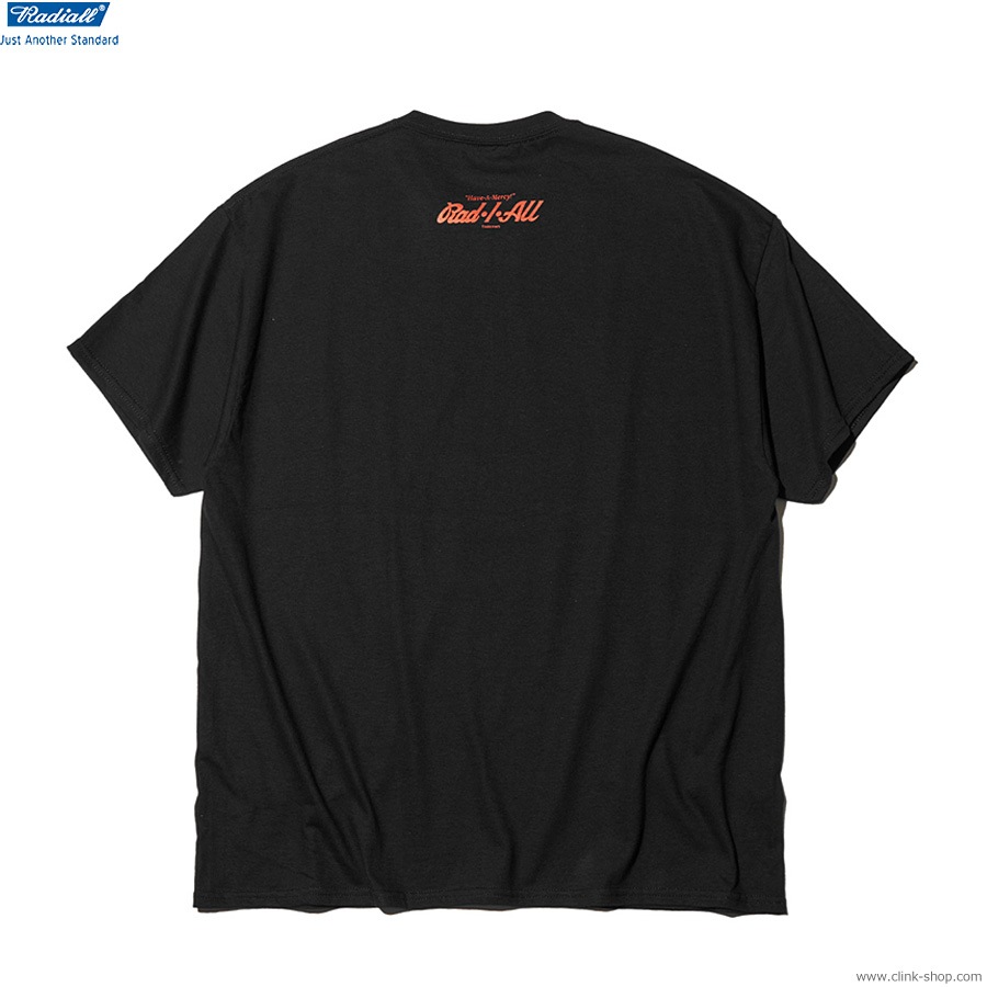 RADIALL BEACH BUM - CREW NECK T-SHIRT S/S (BLACK) [RAD-23SS-TEE007]
