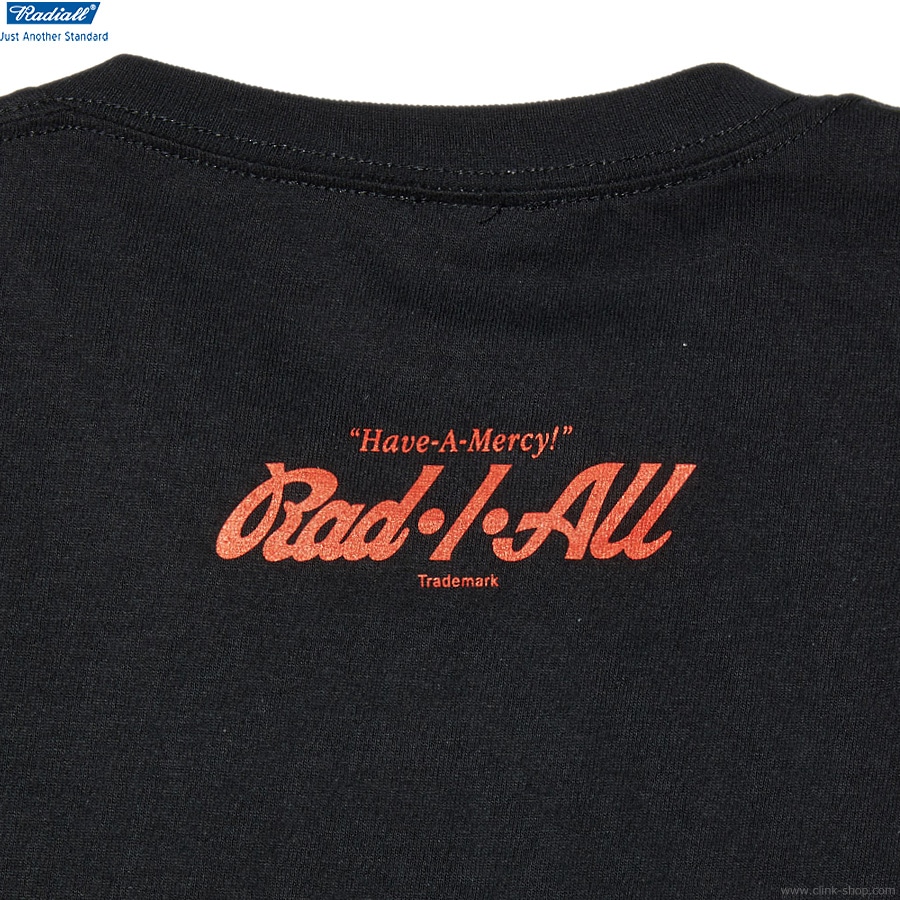 RADIALL BEACH BUM - CREW NECK T-SHIRT S/S (BLACK) [RAD-23SS-TEE007]