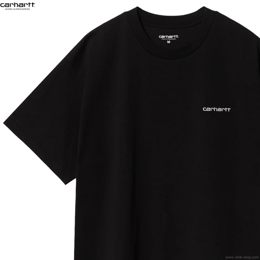 CARHARTT WIP S/S SCRIPT EMBROIDERY T-SHIRT (BLACK)