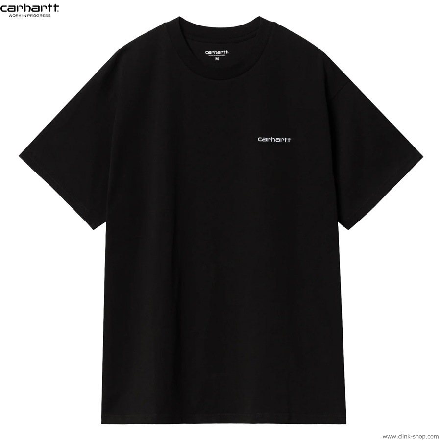 CARHARTT WIP S/S SCRIPT EMBROIDERY T-SHIRT (BLACK)