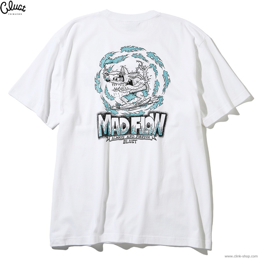 SALE 20��OFF CLUCT MADFLOW [S/S TEE] (WHITE) #05038