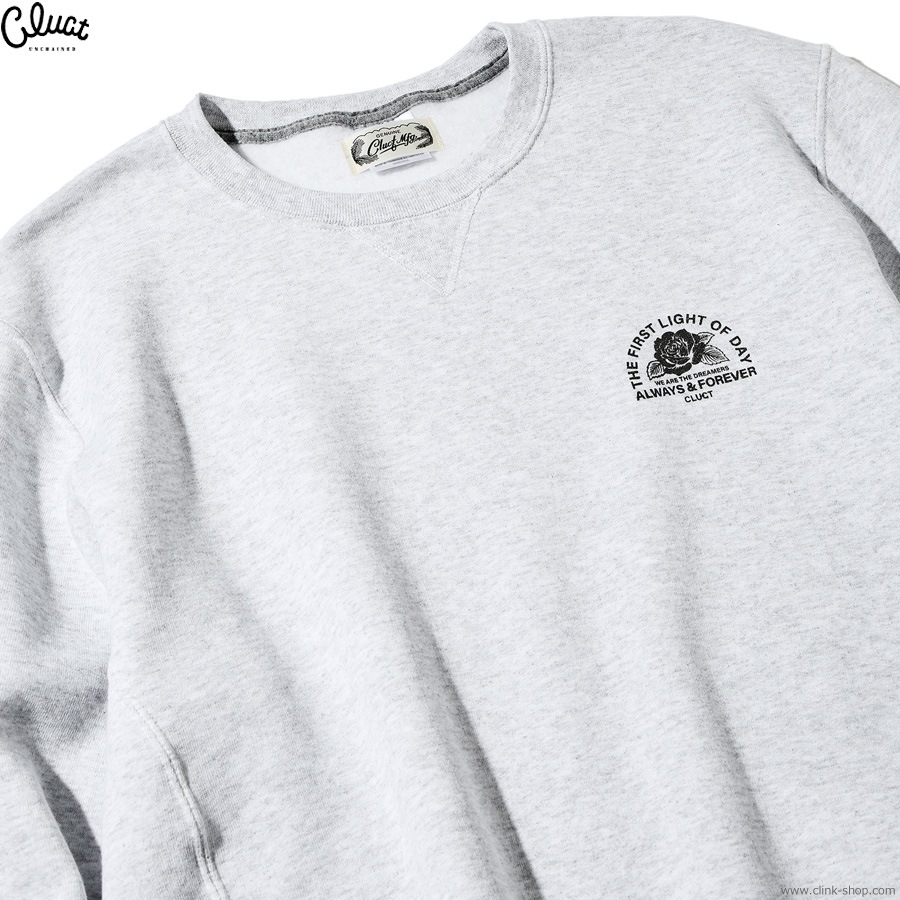 CLUCT ROSE [CREW SWEAT] (ASH) #05051