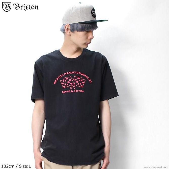 BRIXTON BURNOUT S/S STANDARD TEE (BLACK)