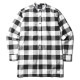 SALE 70��OFF NVM CHECK LONG SH (WHT��BLK) [NVM17A-SH01]