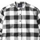 SALE 70��OFF NVM CHECK LONG SH (WHT��BLK) [NVM17A-SH01]
