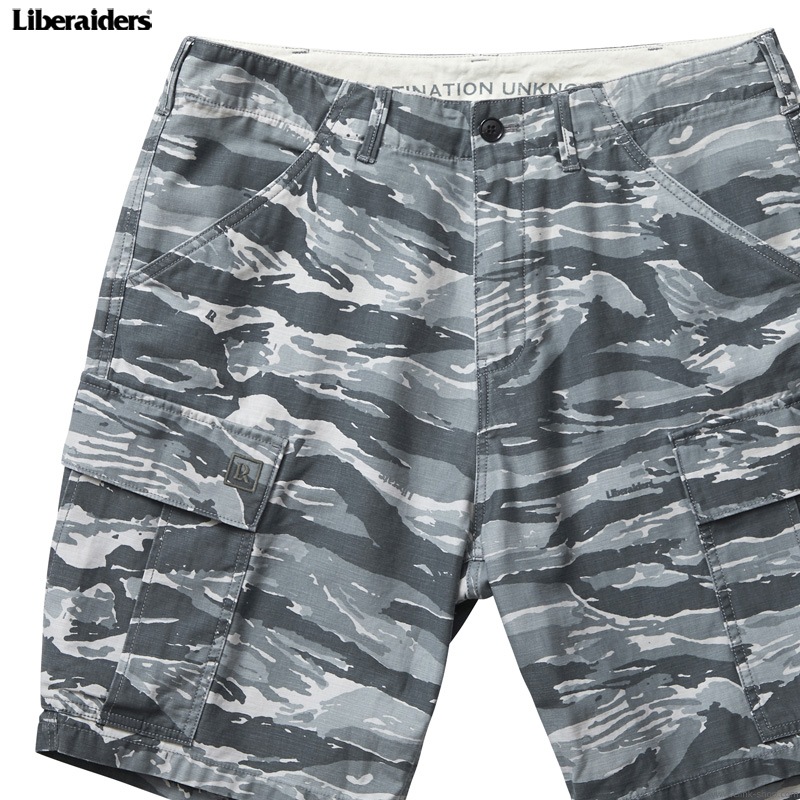 LIBERAIDERS 6 POCKET ARMY SHORTS (CAMO) #75802