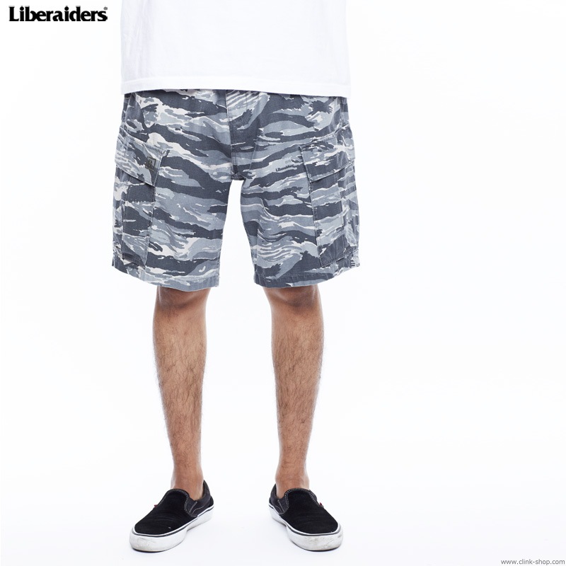 LIBERAIDERS 6 POCKET ARMY SHORTS (CAMO) #75802