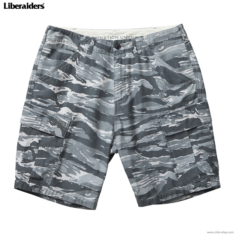 LIBERAIDERS 6 POCKET ARMY SHORTS (CAMO) #75802