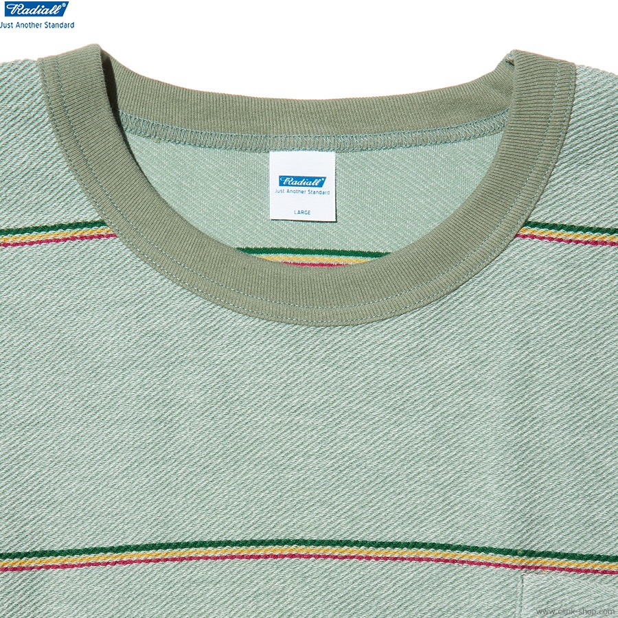 RADIALL EL CAMINO - CREW NECK T-SHIRT S/S (SAGE GREEN) [RAD-23SS-CUT005]