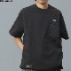 LIBERAIDERS 4WAY STRETCH POCKET TEE (BLACK) #70602