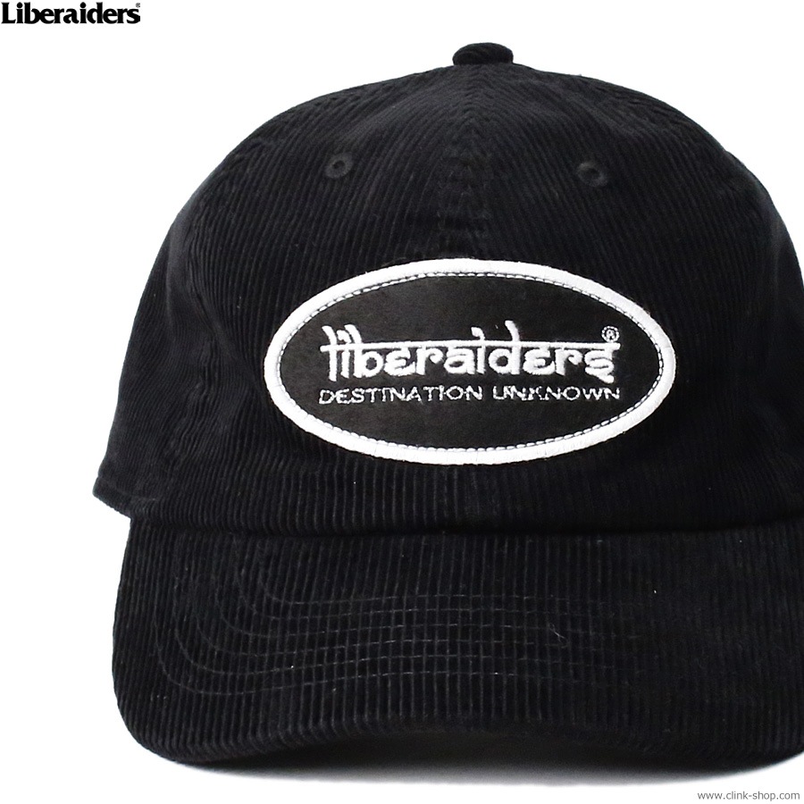 LIBERAIDERS OVAL LOGO CORDUROY CAP (BLACK) #78902