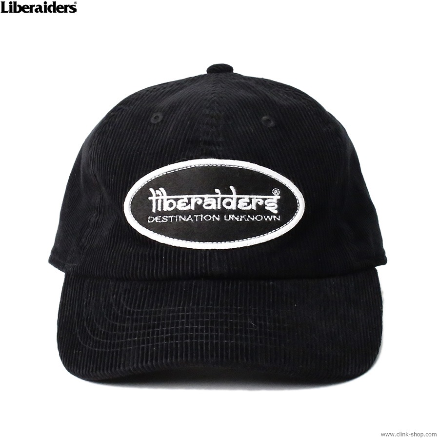 LIBERAIDERS OVAL LOGO CORDUROY CAP (BLACK) #78902