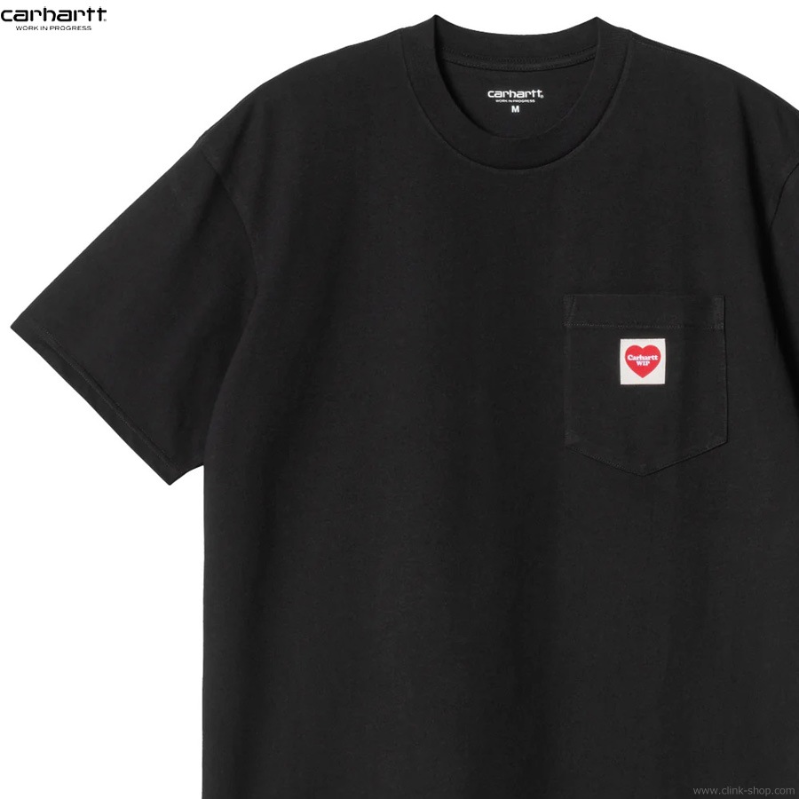 CARHARTT WIP S/S POCKET HEART T-SHIRT (BLACK)