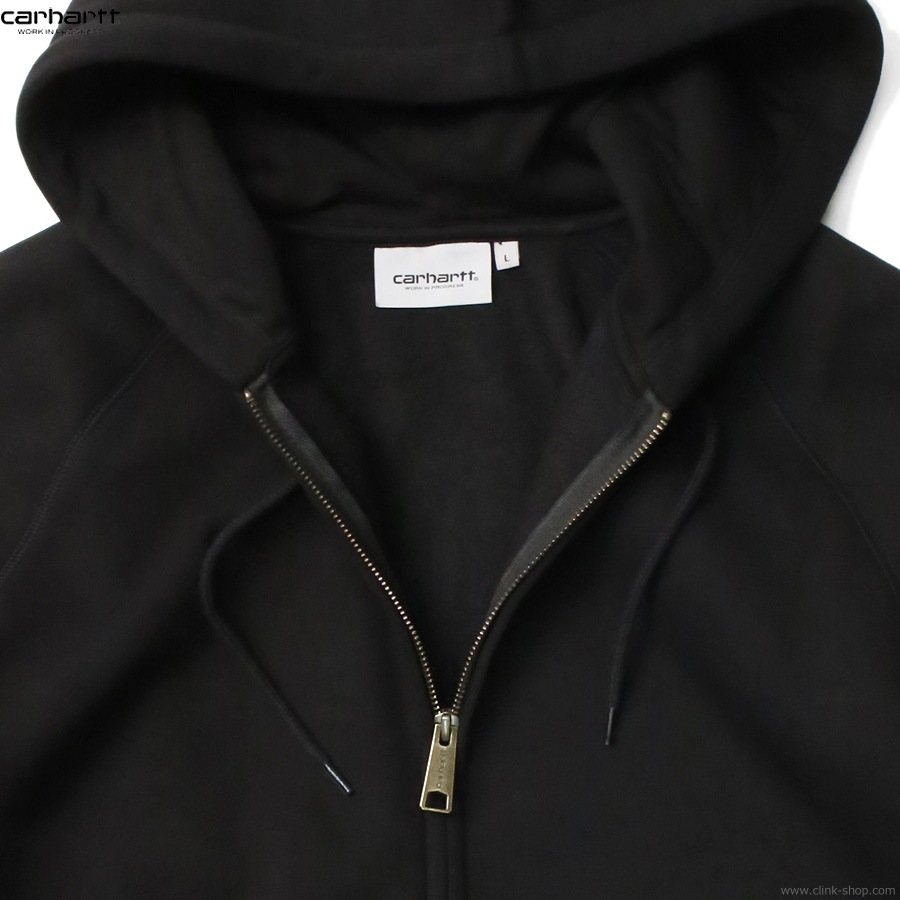 CARHARTT WIP HOODED CHASE JACKET (BLACK)