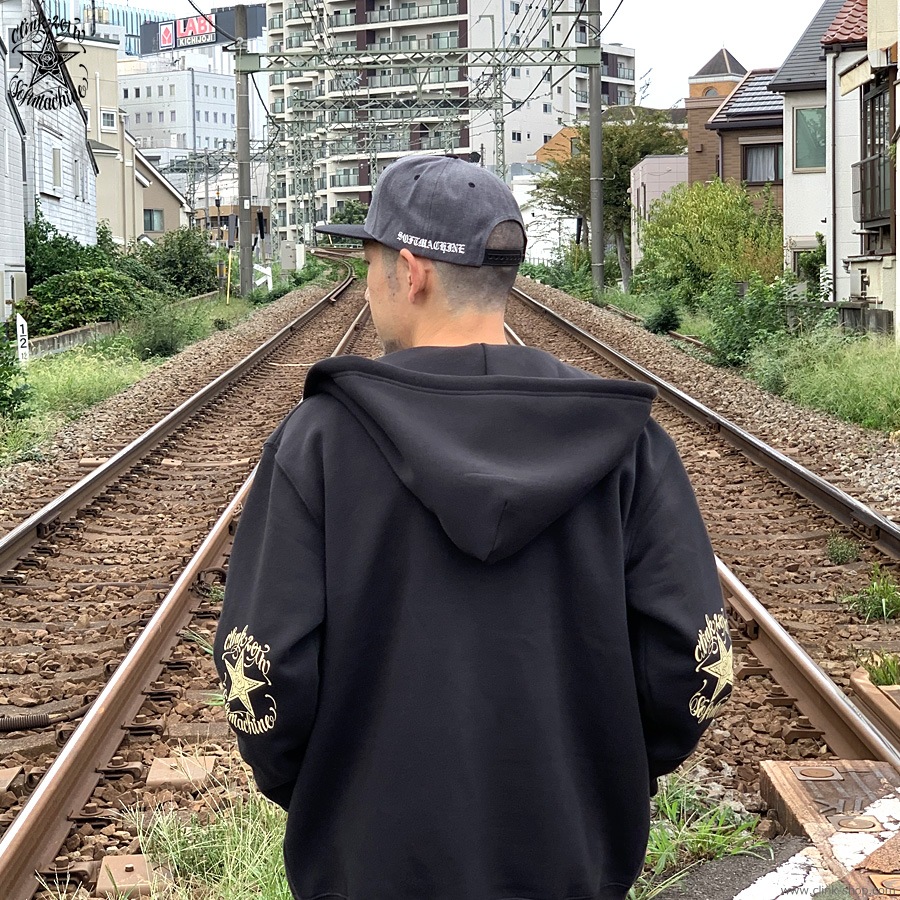 SOFTMACHINE  CLINK 20TH STAR ZIP HOODED (BLACK)