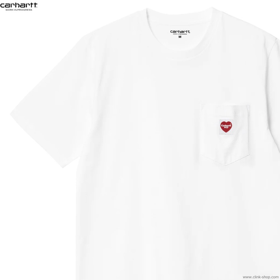 CARHARTT WIP S/S POCKET HEART T-SHIRT (WHITE)