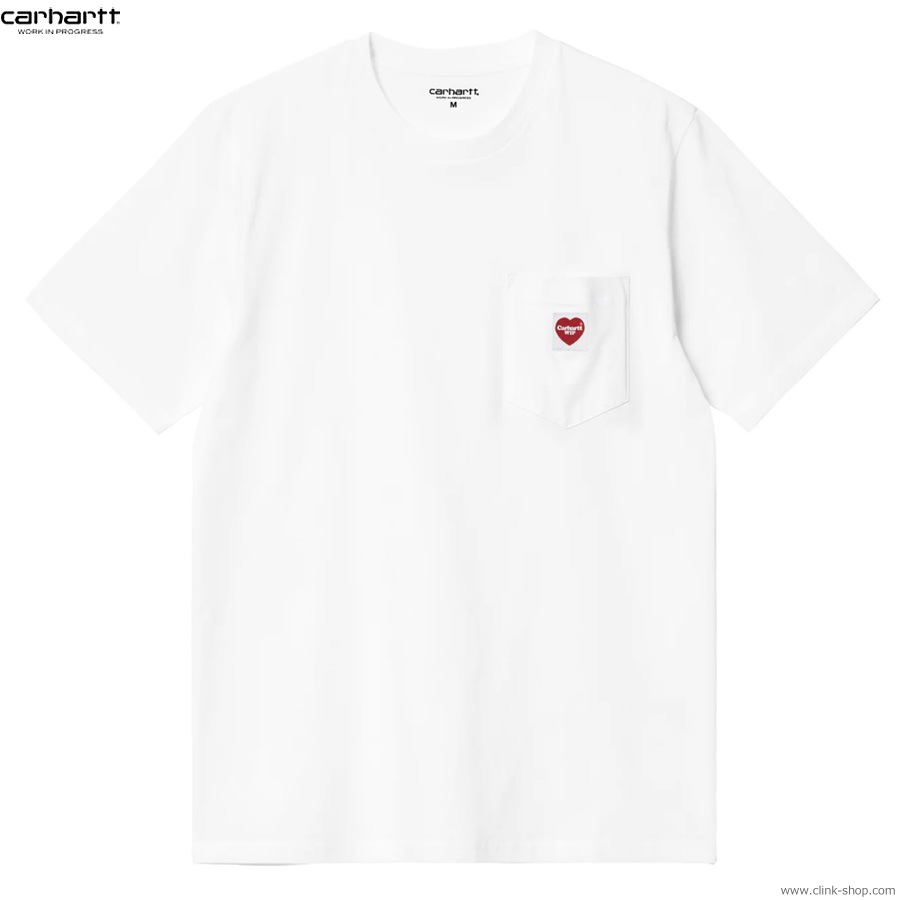 CARHARTT WIP S/S POCKET HEART T-SHIRT (WHITE)