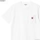 CARHARTT WIP S/S POCKET HEART T-SHIRT (WHITE)