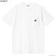 CARHARTT WIP S/S POCKET HEART T-SHIRT (WHITE)