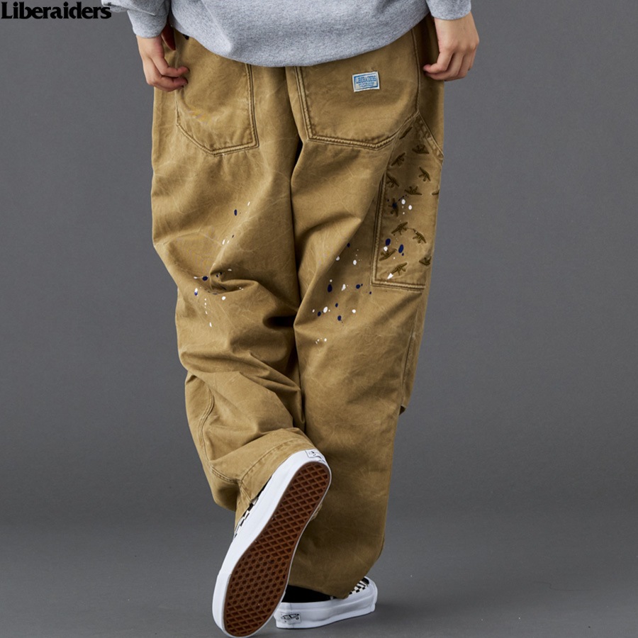 LIBERAIDERS SARROUEL CHINO PAINTER PANTS (BEIGE) 73701
