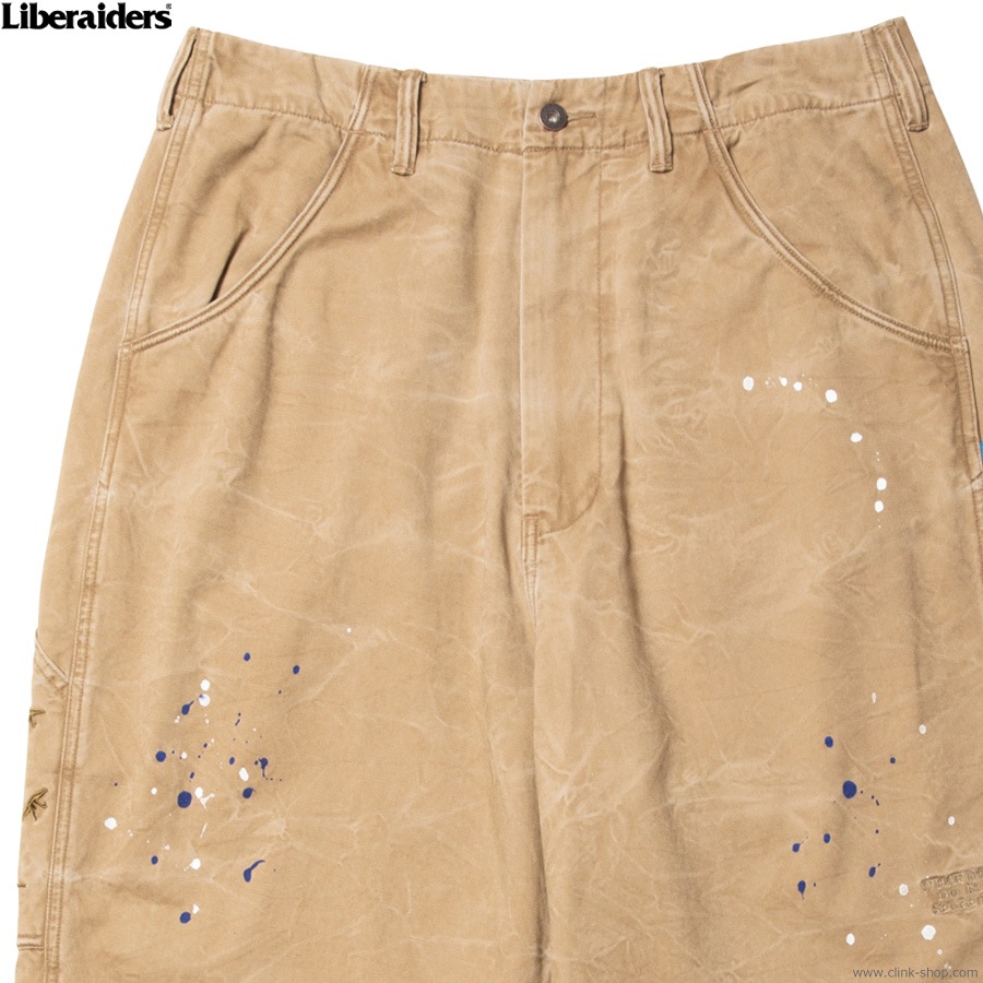 LIBERAIDERS SARROUEL CHINO PAINTER PANTS (BEIGE) 73701