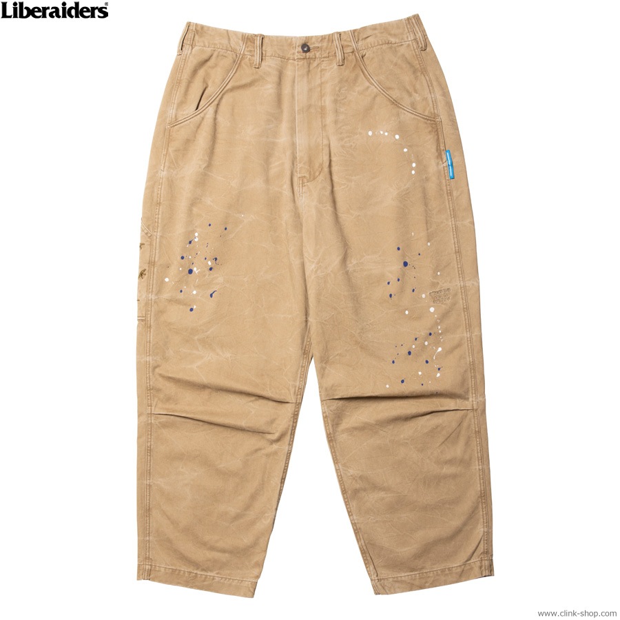 LIBERAIDERS SARROUEL CHINO PAINTER PANTS (BEIGE) 73701