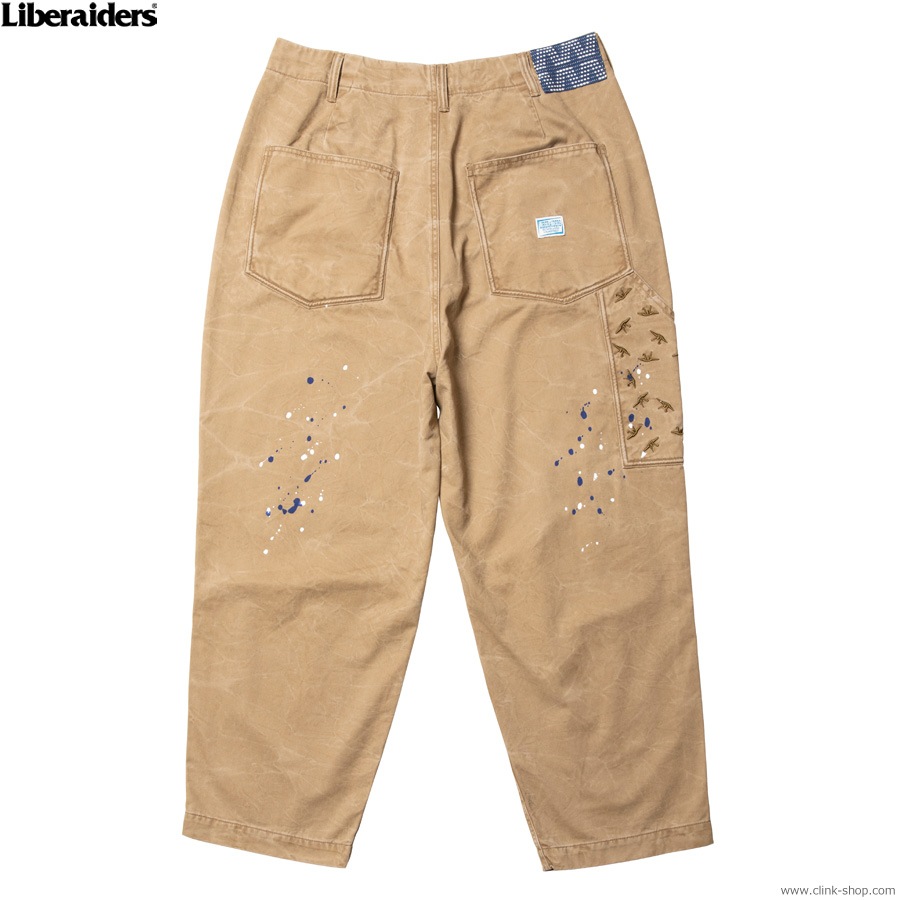 LIBERAIDERS SARROUEL CHINO PAINTER PANTS (BEIGE) 73701