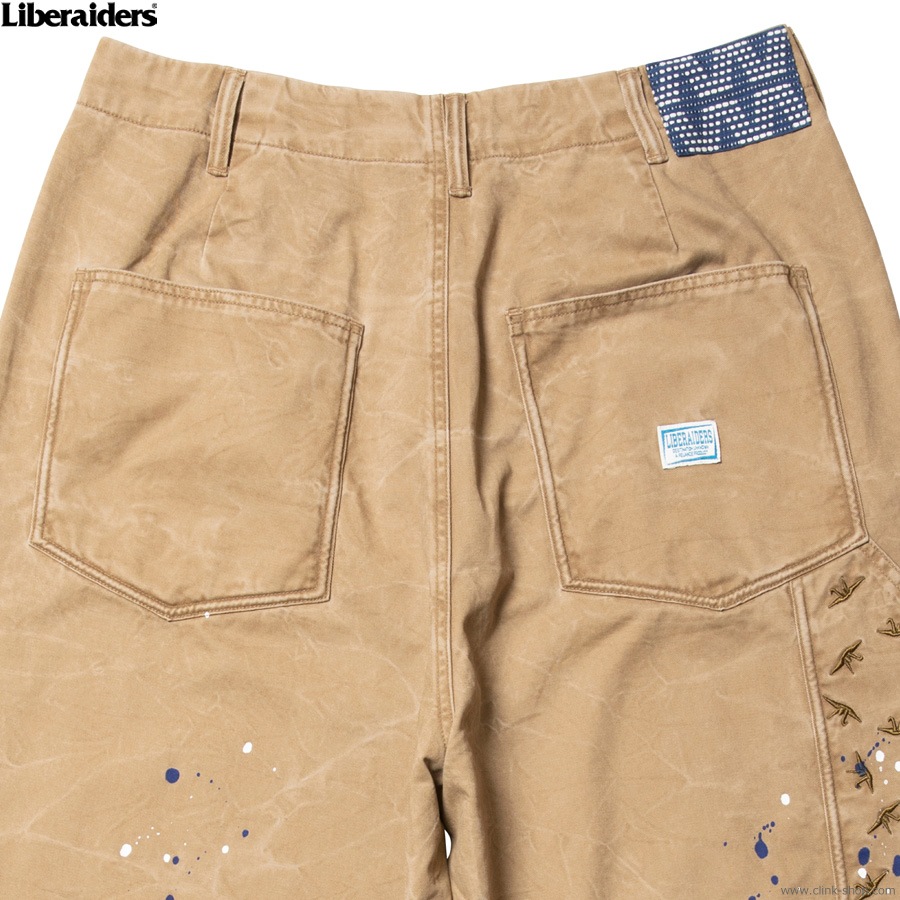 LIBERAIDERS SARROUEL CHINO PAINTER PANTS (BEIGE) 73701