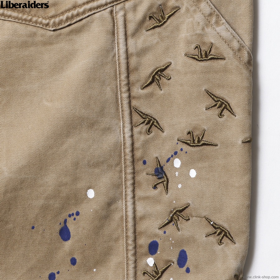 LIBERAIDERS SARROUEL CHINO PAINTER PANTS (BEIGE) 73701