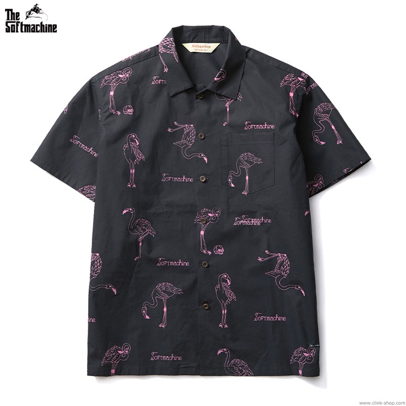 CLINK｜SOFTMACHINE FLAMMA SHIRTS S/S (BLACK)｜東京・吉祥寺 