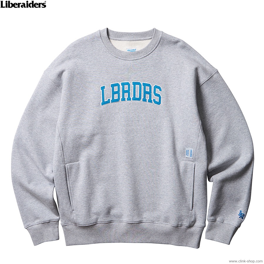 LIBERAIDERS HEAVY WEIGHT LBRDRS CREWNECK (GRAY) #75310