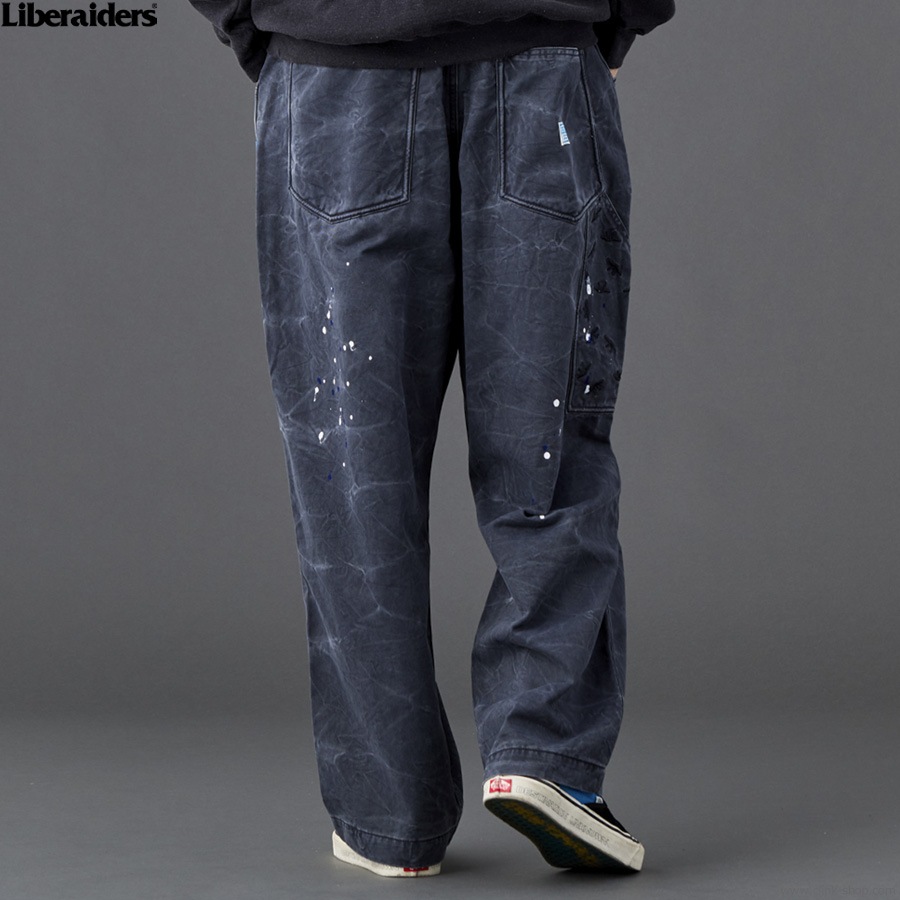 LIBERAIDERS SARROUEL CHINO PAINTER PANTS (CHARCOAL) 73701