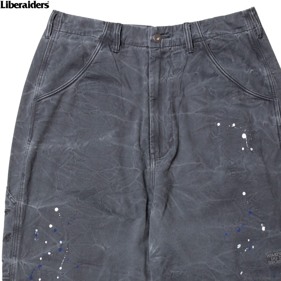 LIBERAIDERS SARROUEL CHINO PAINTER PANTS (CHARCOAL) 73701