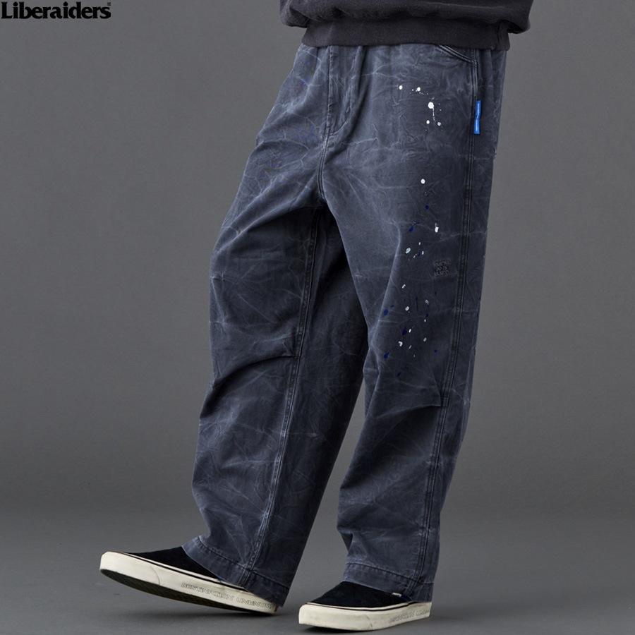 LIBERAIDERS SARROUEL CHINO PAINTER PANTS (CHARCOAL) 73701