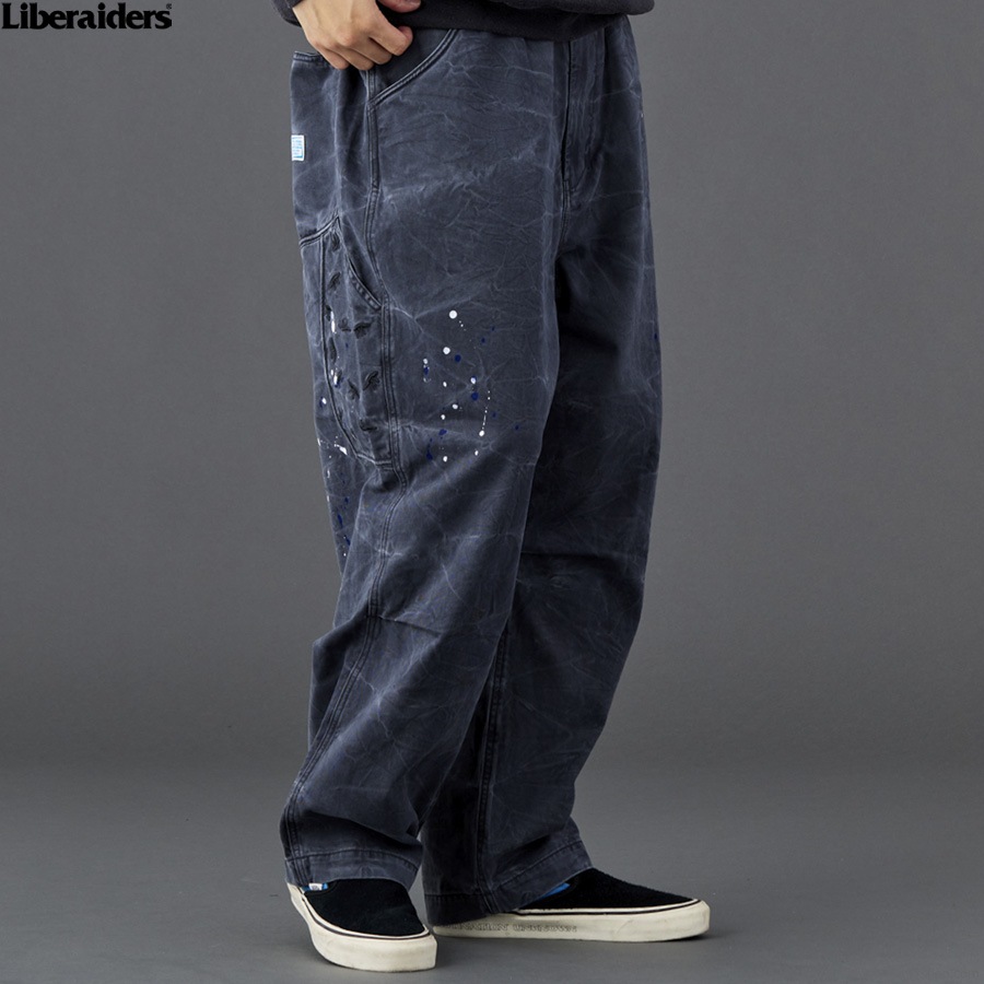 LIBERAIDERS SARROUEL CHINO PAINTER PANTS (CHARCOAL) 73701