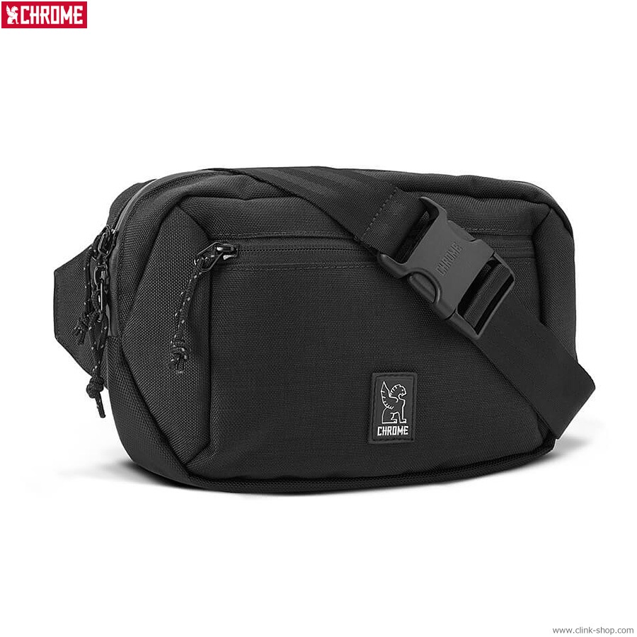 CHROME ZIPTOP WAISTPACK (BLACK)