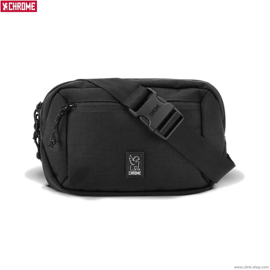 CHROME ZIPTOP WAISTPACK (BLACK)