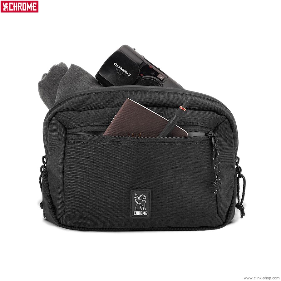 CHROME ZIPTOP WAISTPACK (BLACK)