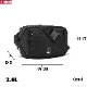 CHROME ZIPTOP WAISTPACK (BLACK)