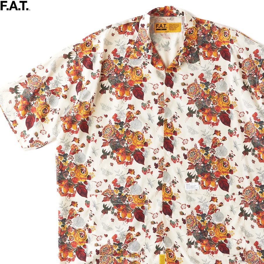 FAT FIBERTY ビックシルエット　シャツ FAT/エフエーティ/FIBERTY/ビックシルエットシャツ/BLUE