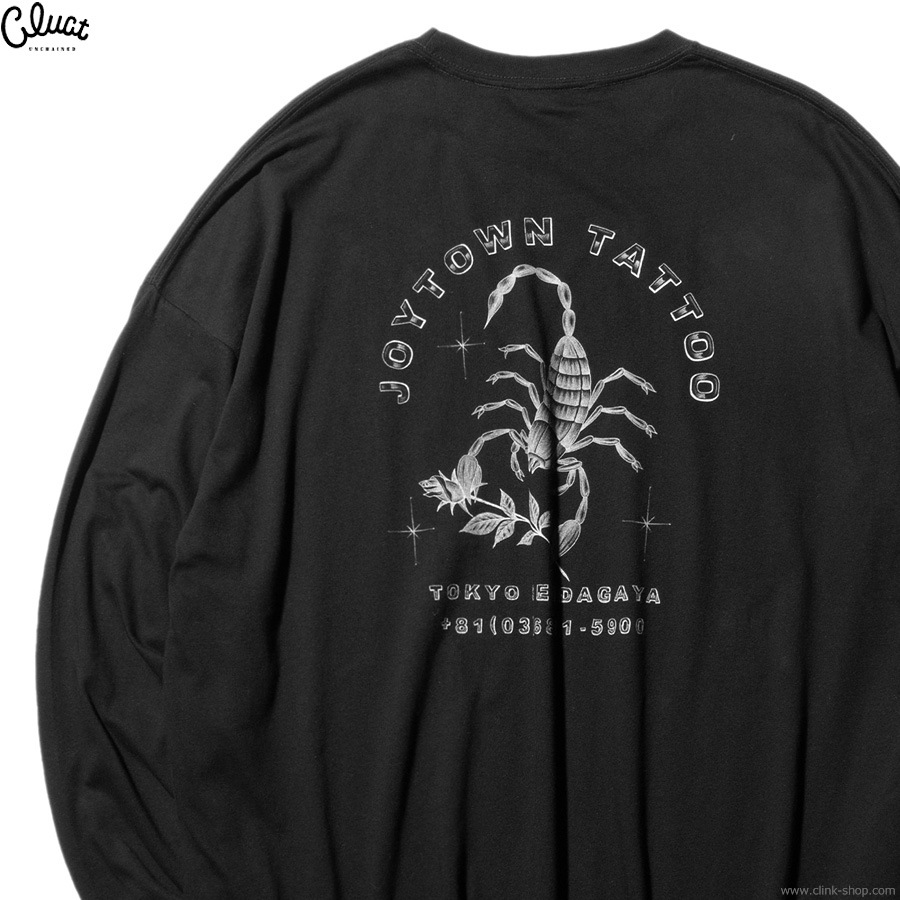 CLUCT JOYTOWN [L/S TEE] (BLACK) #04744