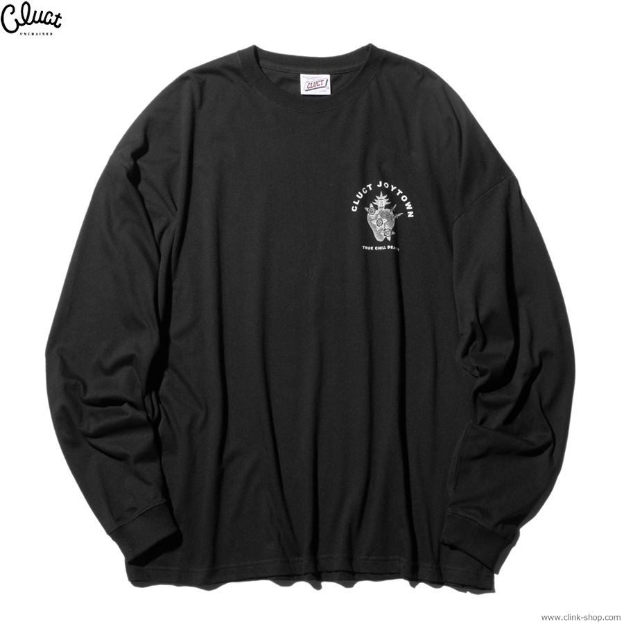 CLUCT JOYTOWN [L/S TEE] (BLACK) #04744