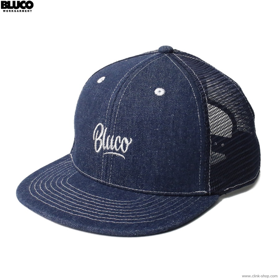 BLUCO 6PANEL MESH CAP - Script - (DENIM) [143-61-002]