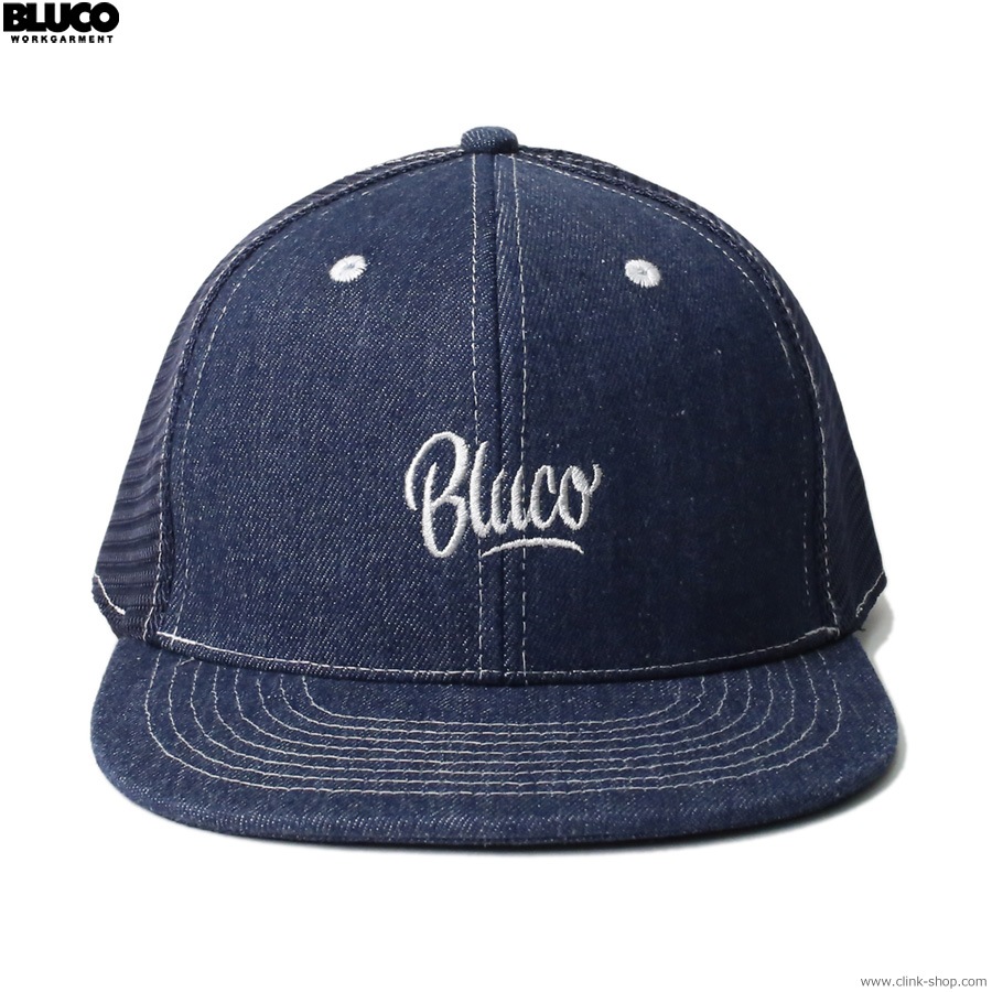 BLUCO 6PANEL MESH CAP - Script - (DENIM) [143-61-002]