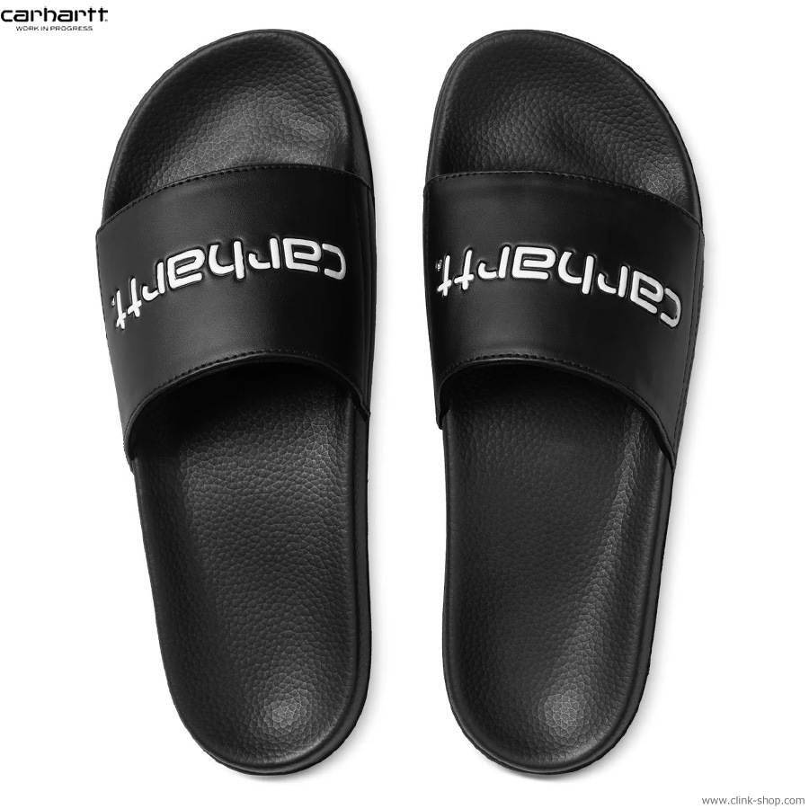 CARHARTT WIP SLIPPERS (BLACK/WHITE)