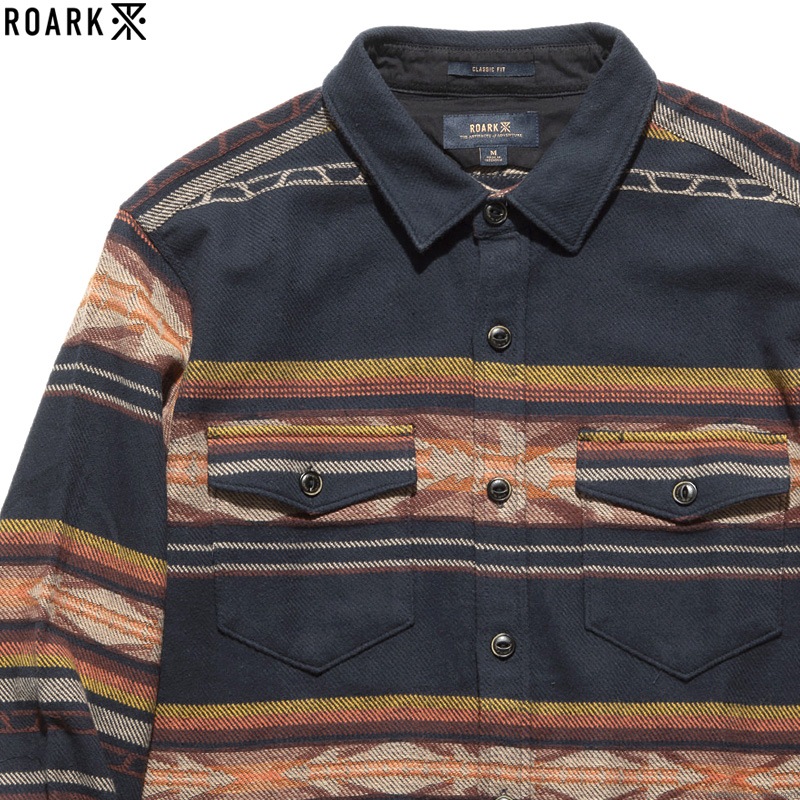 ROARK "ALEUTIA" BLANKET OVERSHIRTS (NAVY)