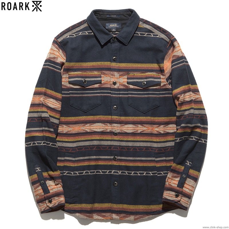 ROARK "ALEUTIA" BLANKET OVERSHIRTS (NAVY)
