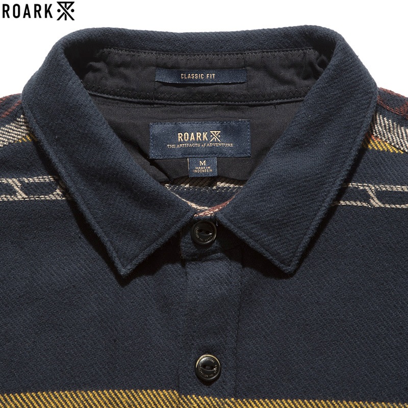 ROARK "ALEUTIA" BLANKET OVERSHIRTS (NAVY)