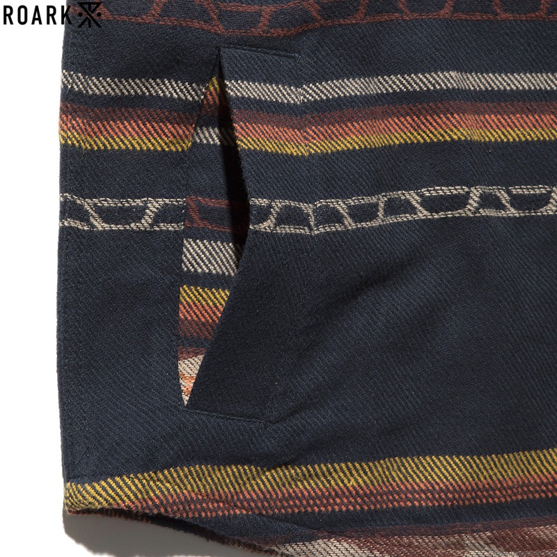 ROARK "ALEUTIA" BLANKET OVERSHIRTS (NAVY)